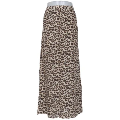 Maxi rok (Bruin, Beige) van Alba Moda Zijde