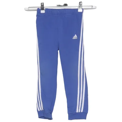 Sweatpants (Blue, White) from Adidas Cotton, Polyester