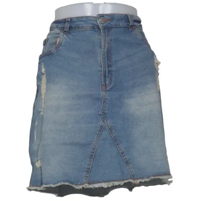 Spijkerrok (High Waist) van Esmara Katoen, Elastaan