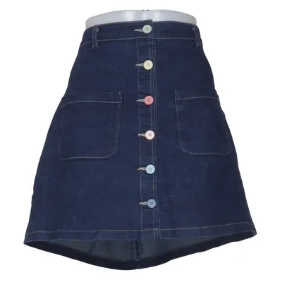 Jeanskjol (Blå) från Bright and Beautiful Bomull, Elastan, Polyester