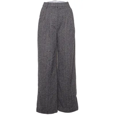 Pantalon (Gris) de H&M Polyester, Laine
