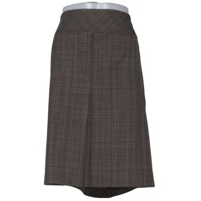 Kjol (Brun, Grå) från Almia Elastan, Polyester, Viskos