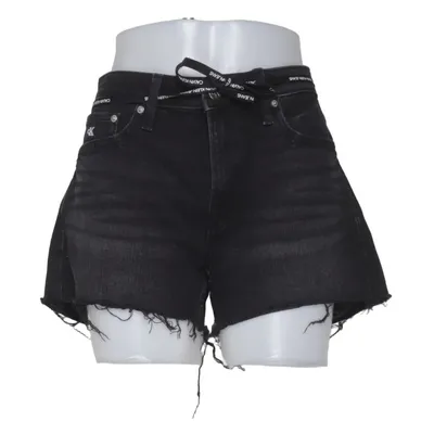 Denim shorts (Zwart) van Calvin Klein Jeans Katoen, Elastaan
