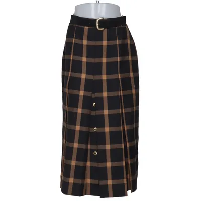 Maxi skirt (Black, Beige) from HMC Polyester, Wool