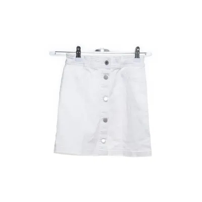 Jeanskjol (Vit) från H&M Bomull, Elastan
