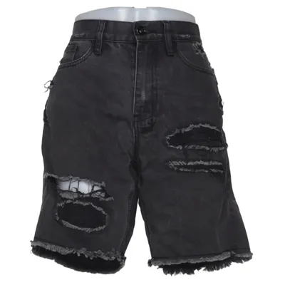 Denim shorts (Grijs) van Burning Palms Katoen