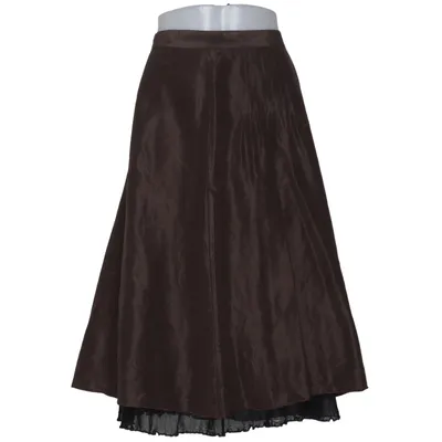 Maxi rok (Bruin) van Prêt à Porter Acetaat, Polyamide, Zijde