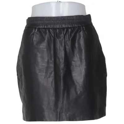 Leather skirt (Black) from Sign Cotton, Elastane, Leather