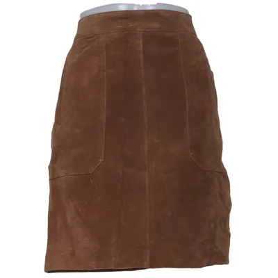 Lædernederdel (Brun) fra Woman by Tchibo Læder, Polyester