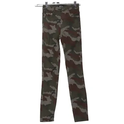 Jeans (Green, Brown, Multicolored) from Zara Trafaluc Denim Collection Cotton, Elastane
