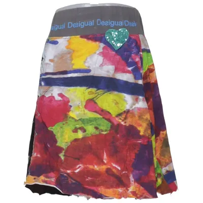 Rock (Schwarz, Mehrfarbig) von Desigual Baumwolle