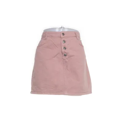 Denim skirt (Pink) from Pull & Bear Cotton