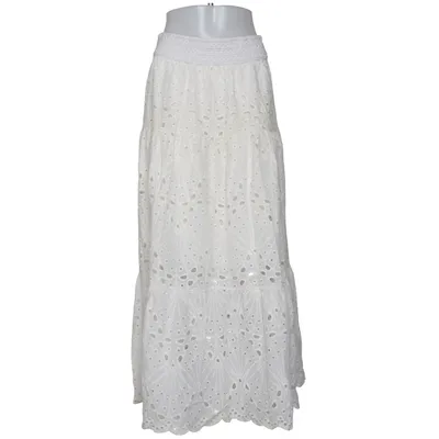 Maxi skirt (White) from Made in italy Cotton