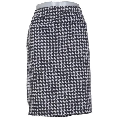 Skirt (Black, White) from Shann by Pola Elastane, Polyester