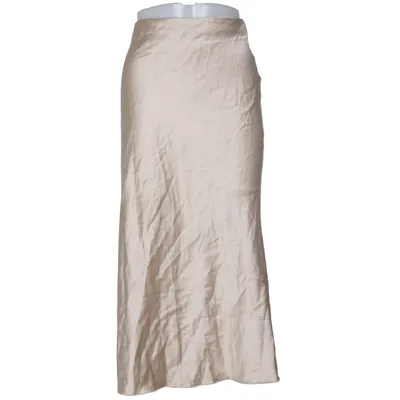 Maxi skirt (Beige) from Ahlvar Gallery Elastane, Silk