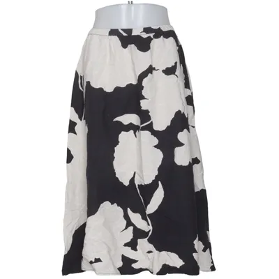 Rok (Zwart, Meerkleurig) van H&M Premium Quality Viscose, Linnen