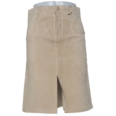 Jupe en cuir (Beige) de Tessie Cuir
