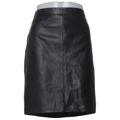 Lædernederdel (Sort) fra Hugo Boss Læder