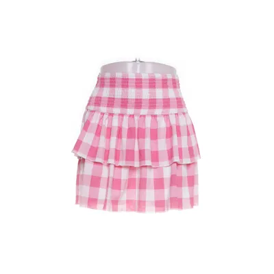 Kjol (Rosa, Vit) från Gina Tricot Elastan, Polyester