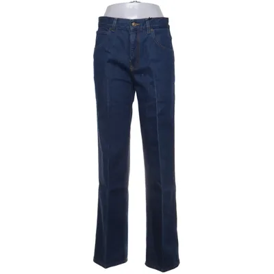 Jeans (Blå) fra Victoria Beckham Bomuld, Læder, Polyester