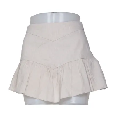 Rok (Beige) van Zara Elastaan, Linnen, Lyocell, Polyamide