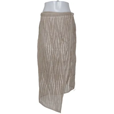 Jupe portefeuille (Beige) de Maria Maruschka Lin