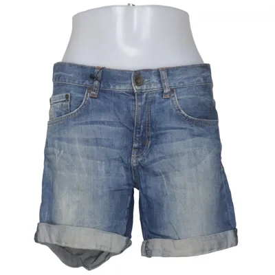 Denim shorts (Blauw) van Denim by Lindex Katoen, Elastaan