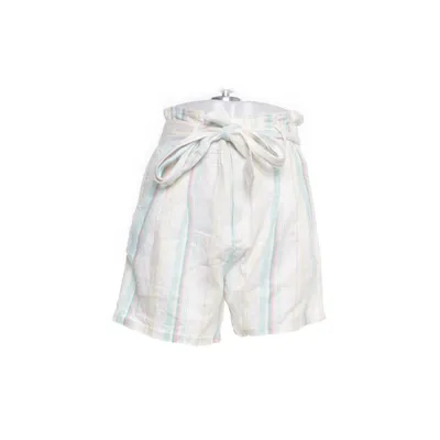 Shorts (White, Multicolored) from ONLY Blue Denim Linen, Viscose