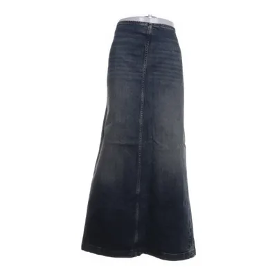 Spijkerrok (Blauw) van Monki Katoen, Elastaan