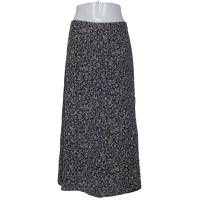 Maxi skirt (Blue, Beige) from Talbots Polyester, Silk