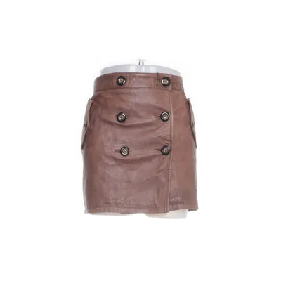 Läderkjol (Brun) från Pepe Jeans London Polyester, Skinn