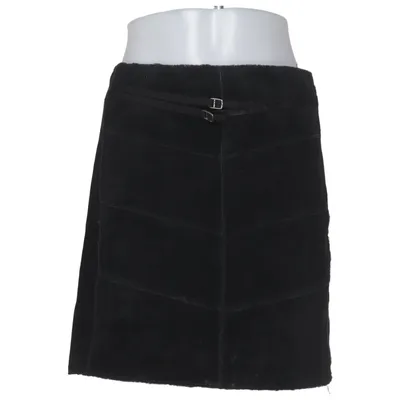 Lædernederdel (Sort) fra VILA Clothes Ruskind