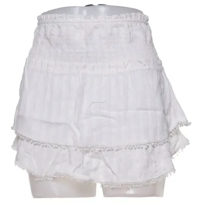 Skirt (White) from Pull & Bear Cotton, Linen, Viscose