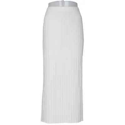Jupe longue (Blanc) de KappAhl Coton, Élasthane, Polyester