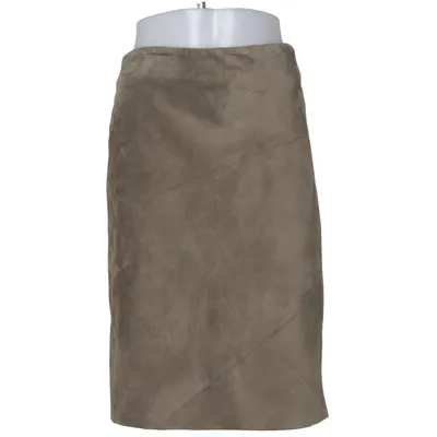Leren rok (Grijs) van United Colors of Benetton Leer, Viscose