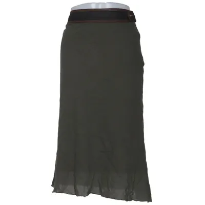 Jupe longue (Vert) de Moschino Jeans Élasthane, Polyamide, Laine