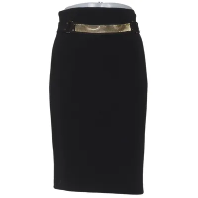 Jupe (Noir) de Plein Sud Élasthane, Polyester, Laine