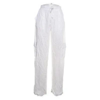 Byxor (Vit) från Boohoo Linne, Viskos