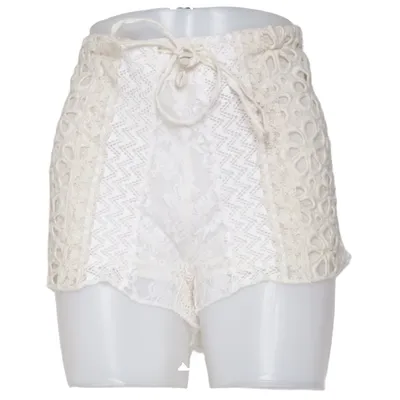 Short (Beige, Blanc) de Agencies Turquoise Coton