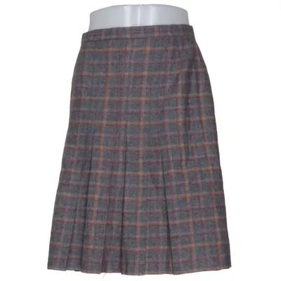 Kjol (Grå, Flerfärgad) från Lindbergs Polyester, Ull