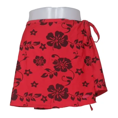 Jupe portefeuille (Rouge, Noir) de Creblet Élasthane, Polyamide