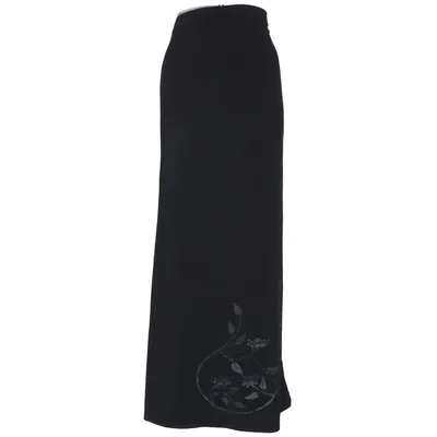 Maxi nederdel (Sort) fra Clothes Elastan, Polyester