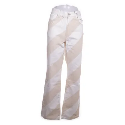 Jeans (Beige, White) from H&M Studio Cotton