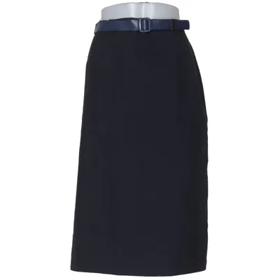 Jupe (Bleu) de Trevira Polyester, Laine