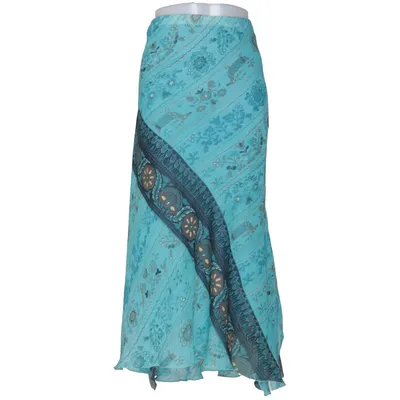 Skirt (Blue, Multicolored) from Almia Polyester