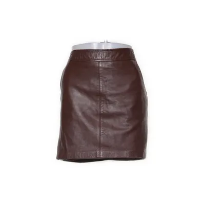 Läderkjol (Brun) från Promod Skinn