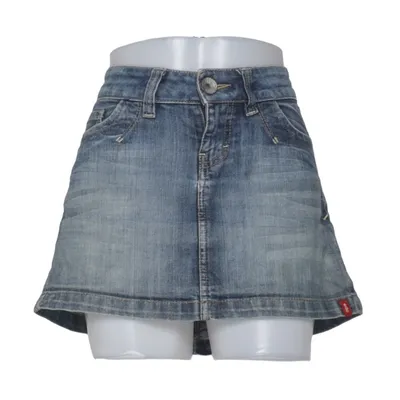 Jeanskjol (Blå) från EDC by ESPRIT Bomull, Elastan