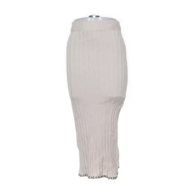 Långkjol (Beige) från Studio Stockholm Bomull, Ull