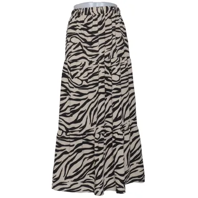 Långkjol (Beige, Svart) från VRS Woman Elastan, Polyester
