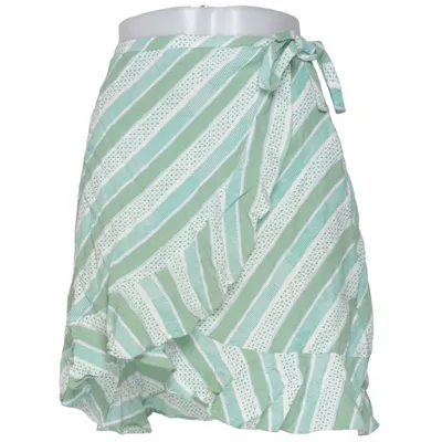 Omlottkjol (Grön, Vit) från Samsøe & Samsøe Viskos